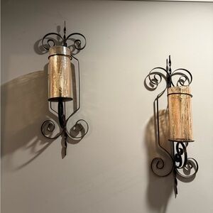 Elegant Black and Gold Wall Sconces